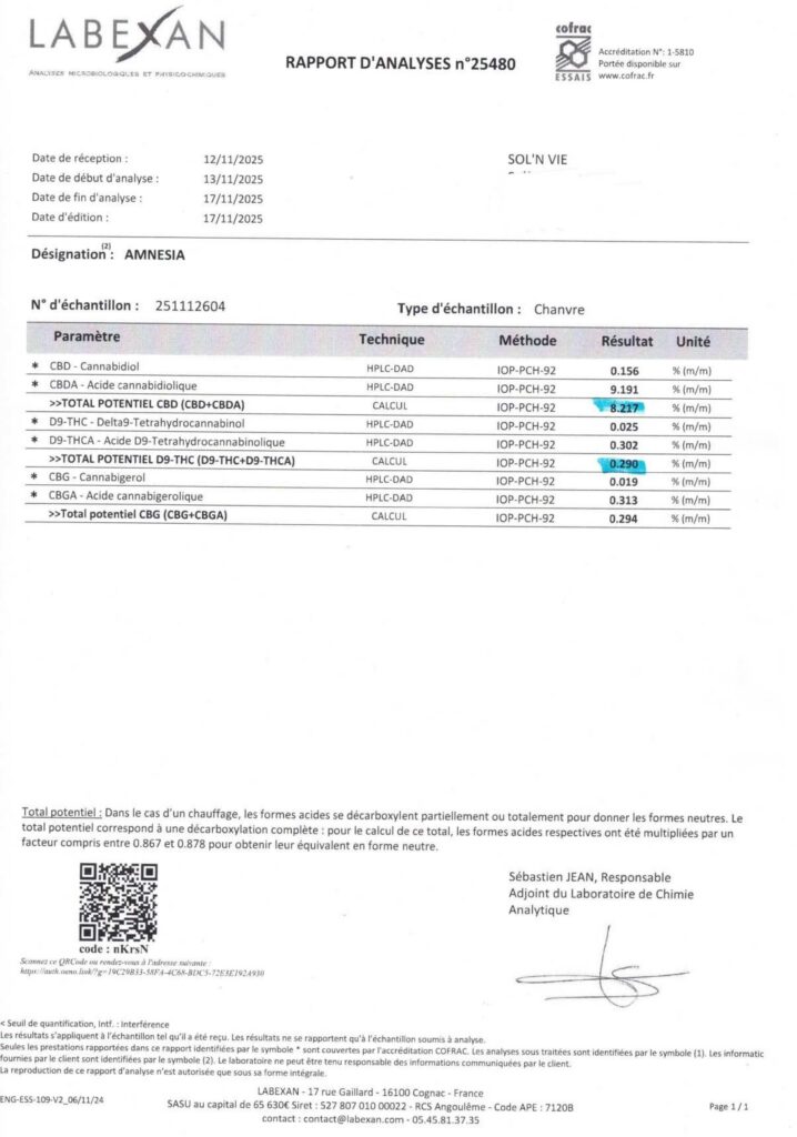 fleur contenant cbd amnesia bio nantes fait main.